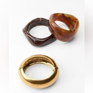 ZARA 3 PACK OF RESIN BRACELETS